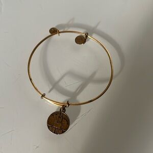 Alex and Ani Gold, tone bracelet with New York charm